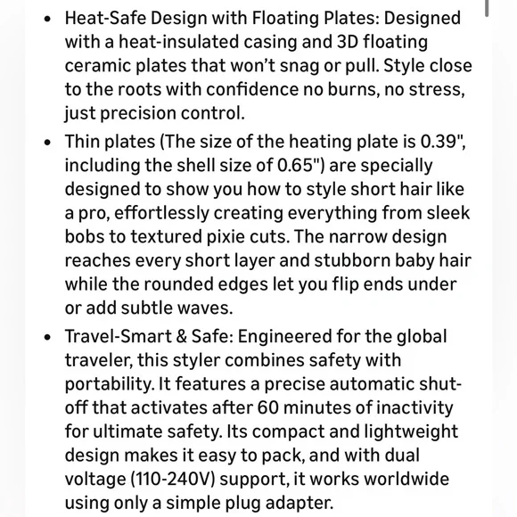 NEW Wavytalk Pencil Flat Iron, Cool Curl Pencil, Airflow Styler and Straightener - Picture 12 of 12